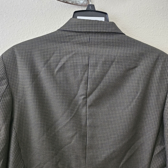 Nautica Men's Brown Elegant Formal Plaid Business occasion Blazer Jacket Size - Picture 8 of 16